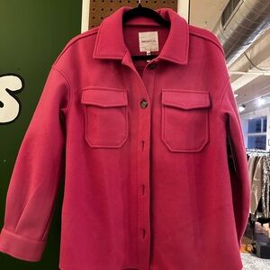 Avec Les Filles Vibrant Pink Utility Jacket